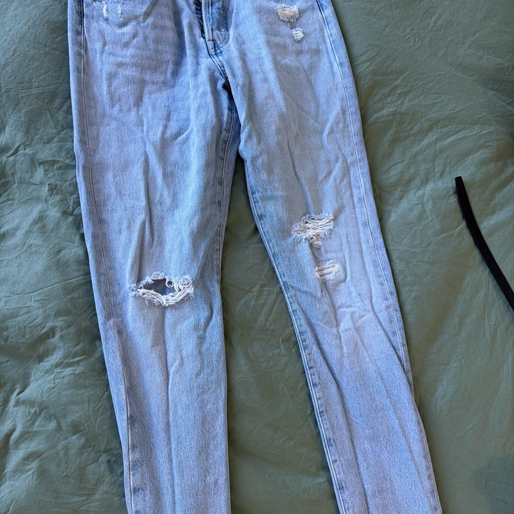 Levi's Light Blue Ripped Skinny Jeans